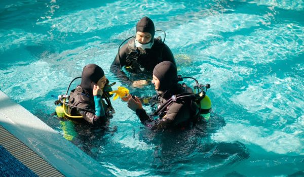 Práctica de curso de buceo